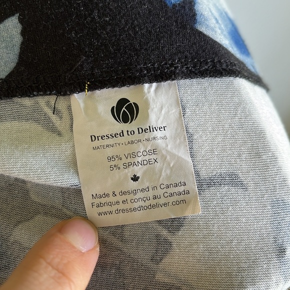 Floral Print Women's Robe - Picture 6 of 8